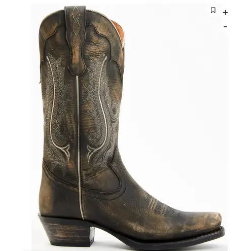 Idyllwind Women's Lawless Distressed Western Boots Black Leather Size 8 NWOB