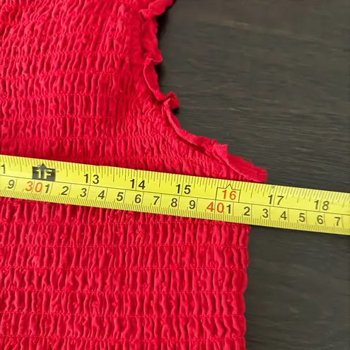 Eloquii Elements Red Smocked Wide-Leg Jumpsuit – Women’s Size 16