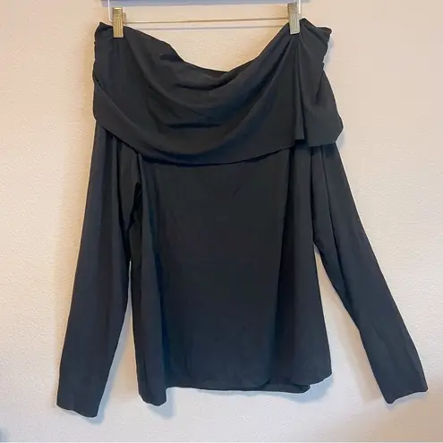 RUTI Iconic Off the shoulder black lagenlook top, size L/XL