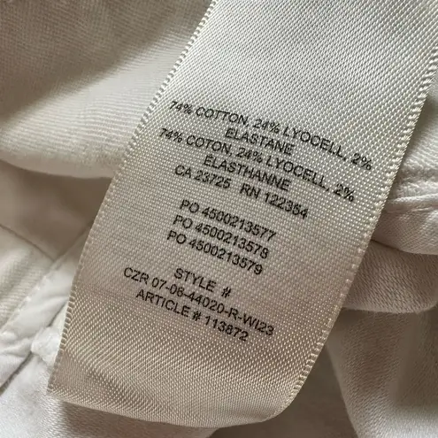 Aritzia Wilfred Free Cargo Pants Size 12 Ivory Cream Wide Leg High Rise Pockets