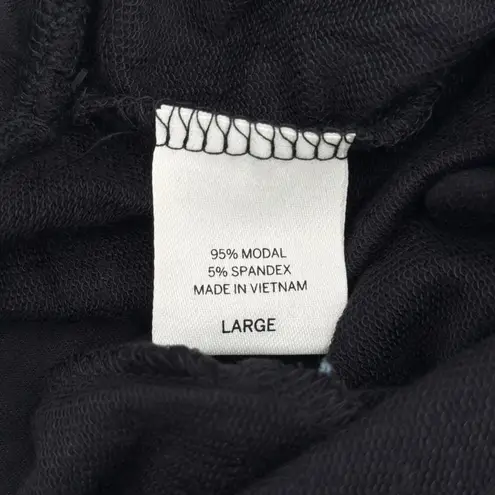 Soma Ankle Pant SZ Large Regular LLW Divine Terry Black NWT Pajamas Comfy Lounge