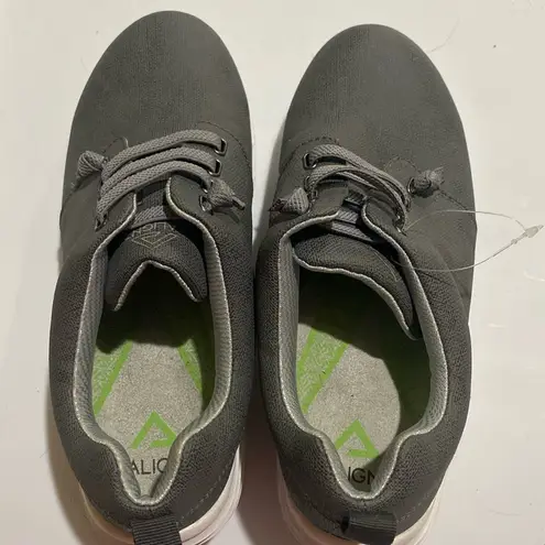 Nurse Mates Women's Align Velocity Lace-Up Slip-Resistant Shoes Grey Size 7M