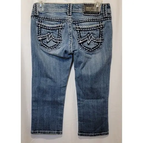 Miss Me  Skinny Stretch Capri Jeans Faded, Women's Size 28 Waist, 18.5 Inseam