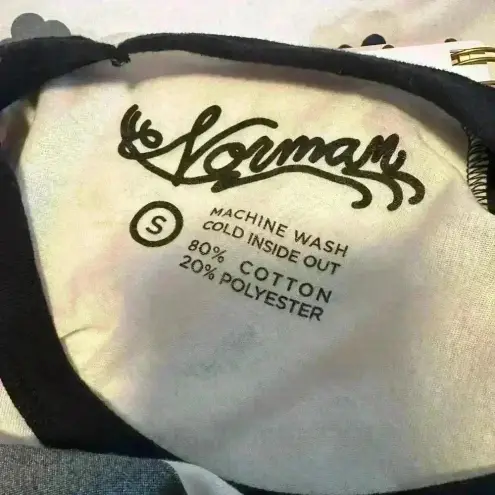 NWT Norman Reedus Designed Limited Edition Graphic Baseball Jersey. Size: S White