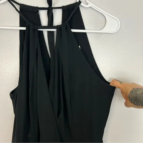 Maeve Anthropolgie Corinna Black Halter Jumpsuit Size XS