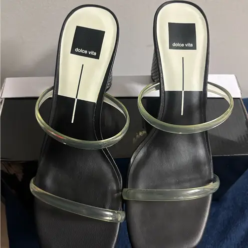 Dolce Vita Noles Heels snake print heels NWOT Black Size 10