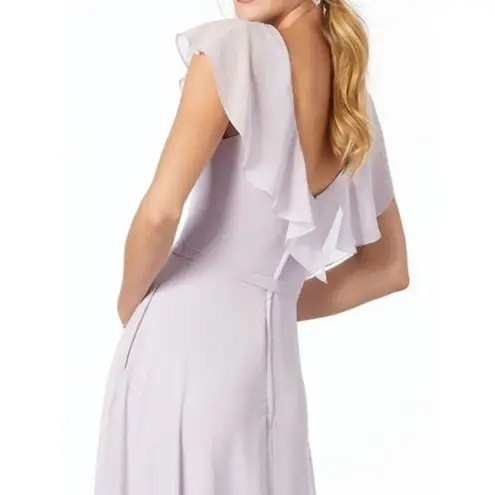 Morilee by Madeline Gardner Latte Taupe Long Gown Chiffon Dress Plus size Tan Size 10