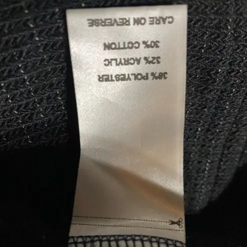 Billy Reid Blue and Black Knit Long Sleeve Crewneck Pullover Dress Size M NWT