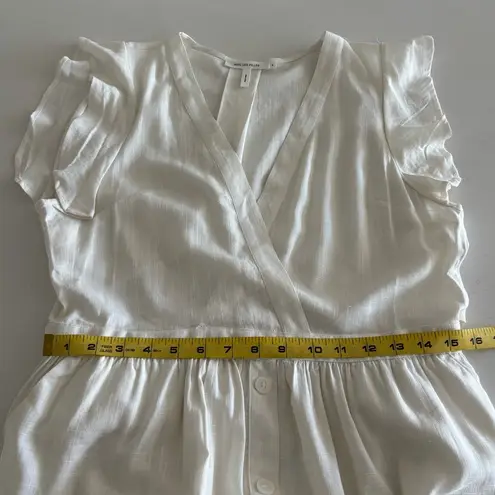 Avec Les Filles Avec Le Filles Cutout Slub Linen Dress