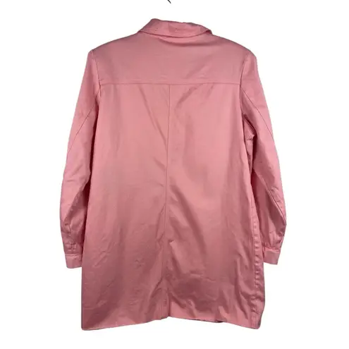 Dialogue VTG Women’s 12 Pink Cotton Spandex Button Front Jacket Lightweight 90s