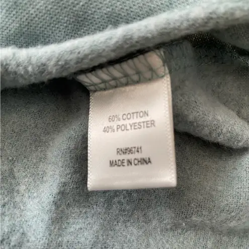 belle du jour Long Sleeve Polo Sweatshirt, Women's Size Large Green NEW MSRP $39