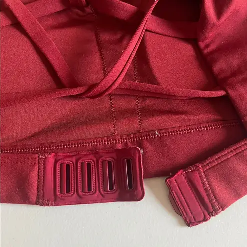 Free People Movement Strappy Sports Bra Red Size Medium