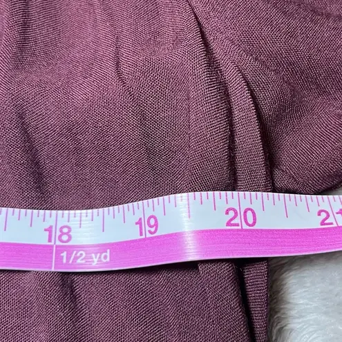 Bandolino Joelle Tunic Dress Womens Large Burgundy Embroidered Bohemian Peasant