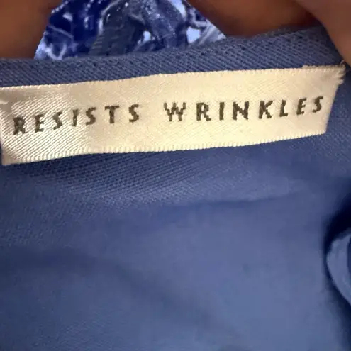 Emma James Blue Linen Blend Dress Size 14P