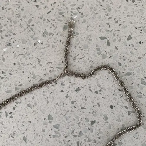 Vintage Adjustable Sterling Silver Bird Necklace