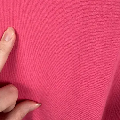 J.Jill  Perfect Pima Tunic Top Size 2X Pink Long Sleeve Boat Neck Cotton Casual