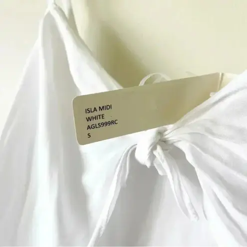 Naked Princess Bridal Ivory White Slip Midi Dress Boudoir Size Small NWT