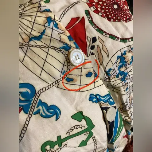 Dockers Vintage XL Nautical Buttonup With Flaws***