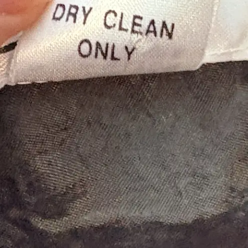 Vintage In Fashions Black Gold Sequin Beaded Silk Top Blouse Women Large