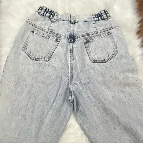 PS Gitano Vintage 80’s Acid/ Bleach Wash SUPER High Waist Jeans 28