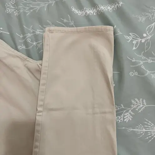 NYDJ Women's Straight Leg Jeans - Cream Beige Size 8P