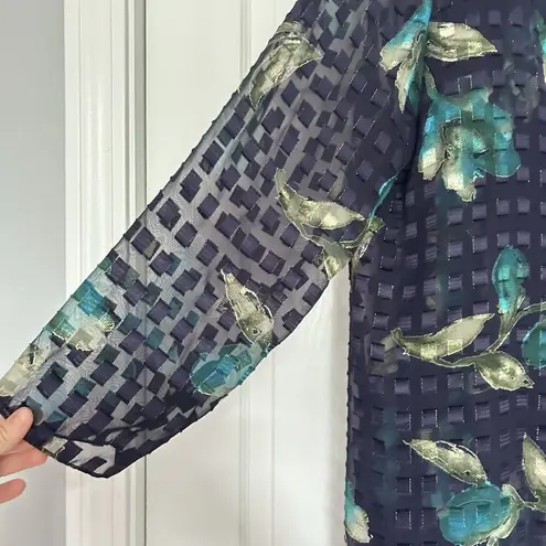 Size 16 Patra Lovely Cocktail Party Wedding Attire Dress Multicolor Cardigan Green