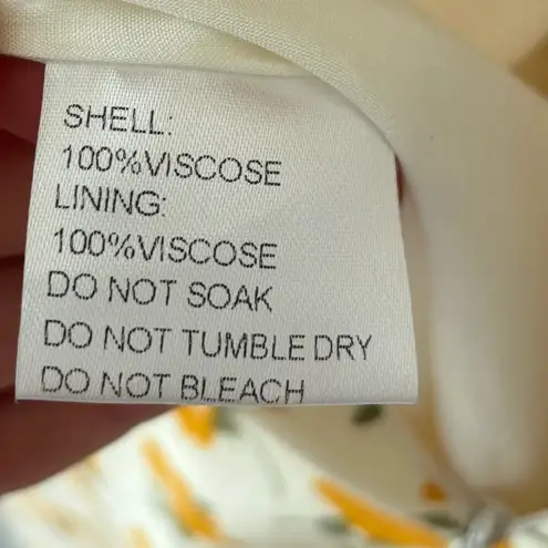 MVN The Label Riley Floral Orange Jumpsuit Vacation Summer Resort Beach Garden White Size XL