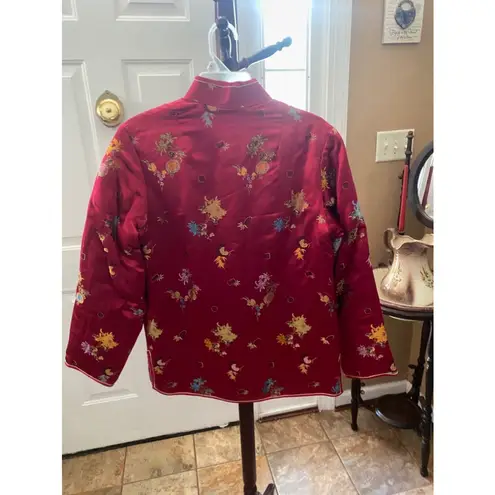 Pink Peony VINTAGE PEONY AUTHENTIC ASIAN SATIN JACKET SIZE XL