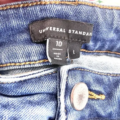 Universal Standard Etta High Rise Straight Leg Jeans 28 Inch Aged Indigo Size 10