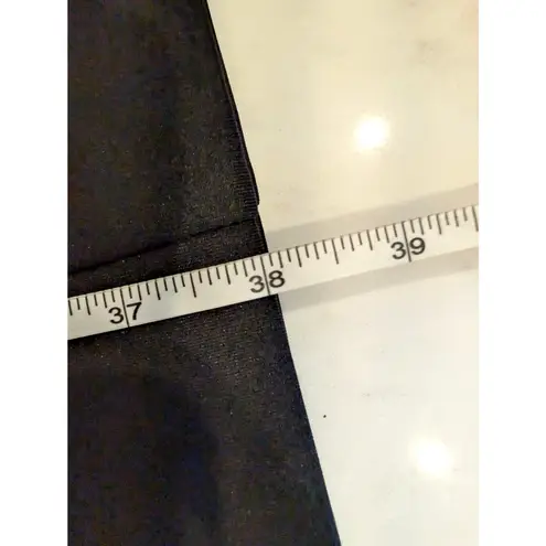 Karl Lagerfeld Paris Black Sheath Dress Cap Sleeve V Neck Zipper Size 6 Black