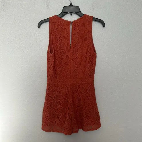 Hollister  Crochet/Lace Romper Orange Size Small