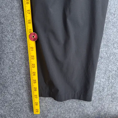 Ava & Viv Womens 4X Black Casual Stretch Pants Elastic Waist Cropped Leg