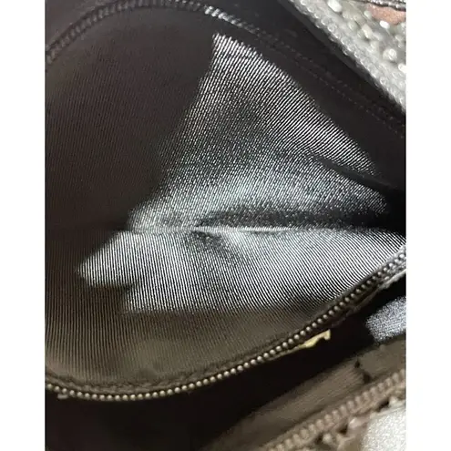 Whiting & Davis VTG Purse Bag Black Mesh Zip Closure Crossbody