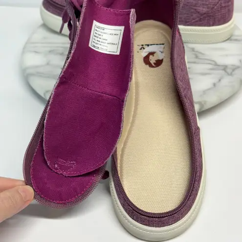 Billy High Top Shoes Woman's 6.5 Purple Zip Special Needs Comfort Zip Support