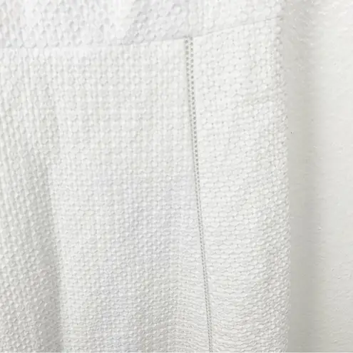 T Tahari Maylin White Lined Sleeveless Exposed Back Zipper Dress, Size 2