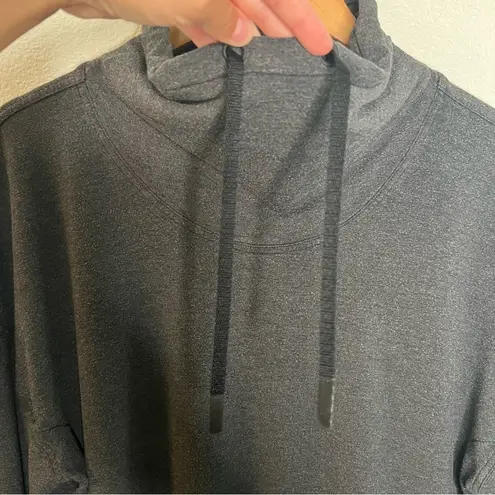 Lululemon  Twisted & Tucked Long Sleeve Heathered Mod Black 12