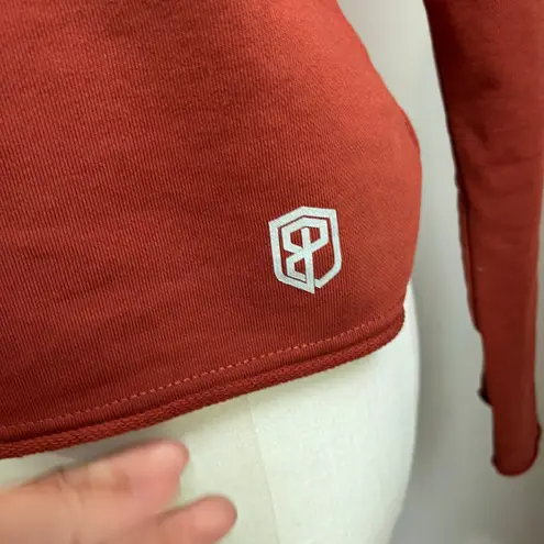 Born Primitive Flashback Hoodie in Cinnamon Dark Rust Orange Sz Small