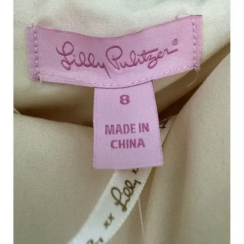 Lilly Pulitzer  Remi Dress Blue Horizon Bayview Stripe Metallic Removable Strap 8