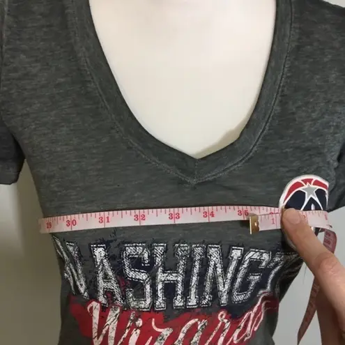 Nba NWT Washington Wizards Heather Gray Tee Top New