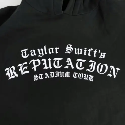 Taylor Swift Reputation Black Zipper Hood Hoodie Snake Stadium Tour Size M