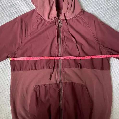 Summersalt Red French Terry Windbreaker Jacket (XS)