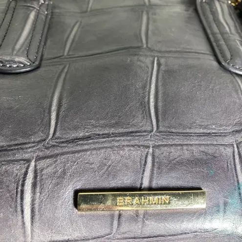 Brahmin MARISSA Elegant Gray Leather Handbag