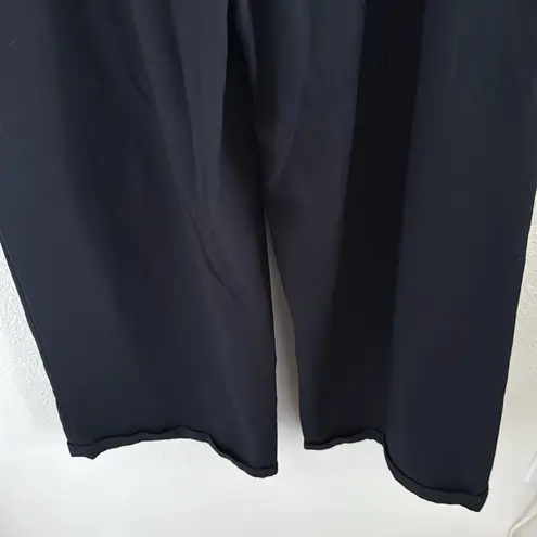 Free People  Cool Harbor Wide-Leg Pants Black Slacks Trouser 4