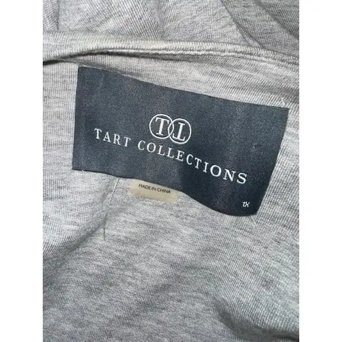 TART‎ COLLECTIONS OLGA KNIT BLAZER OPEN FRONT CARDIGAN PLUS SIZE 1X Gray