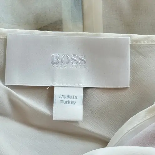 Hugo Boss Hugo Boss Asymmetrical Difuna Silk Blend Collage Print Cocktail Dress Size 12