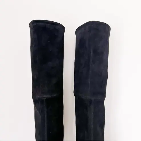 Stuart Weitzman  • Highland Boot over the knee thigh high black suede heeled