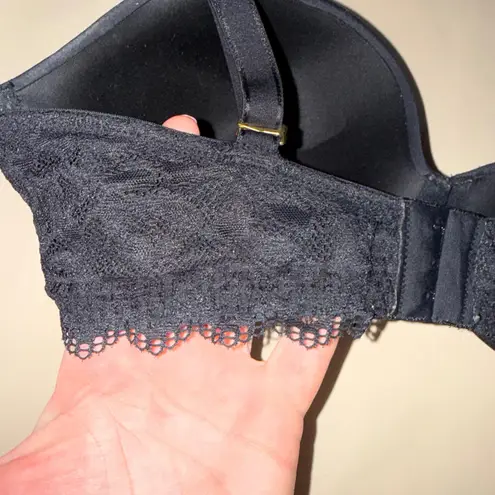 Soma Embracable Enchanting Lace Demi Bra Black 36DD Underwire Adjustable Straps - Image 5