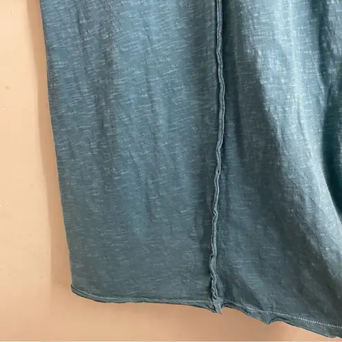 Sahalie Lightweight Cotton Pullover Dress Teal size M Blue Size M