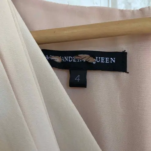 Alexander McQueen formal silk cocktail dress women's size 4