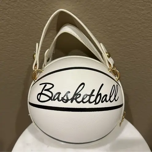 Mini Basketball Purse White